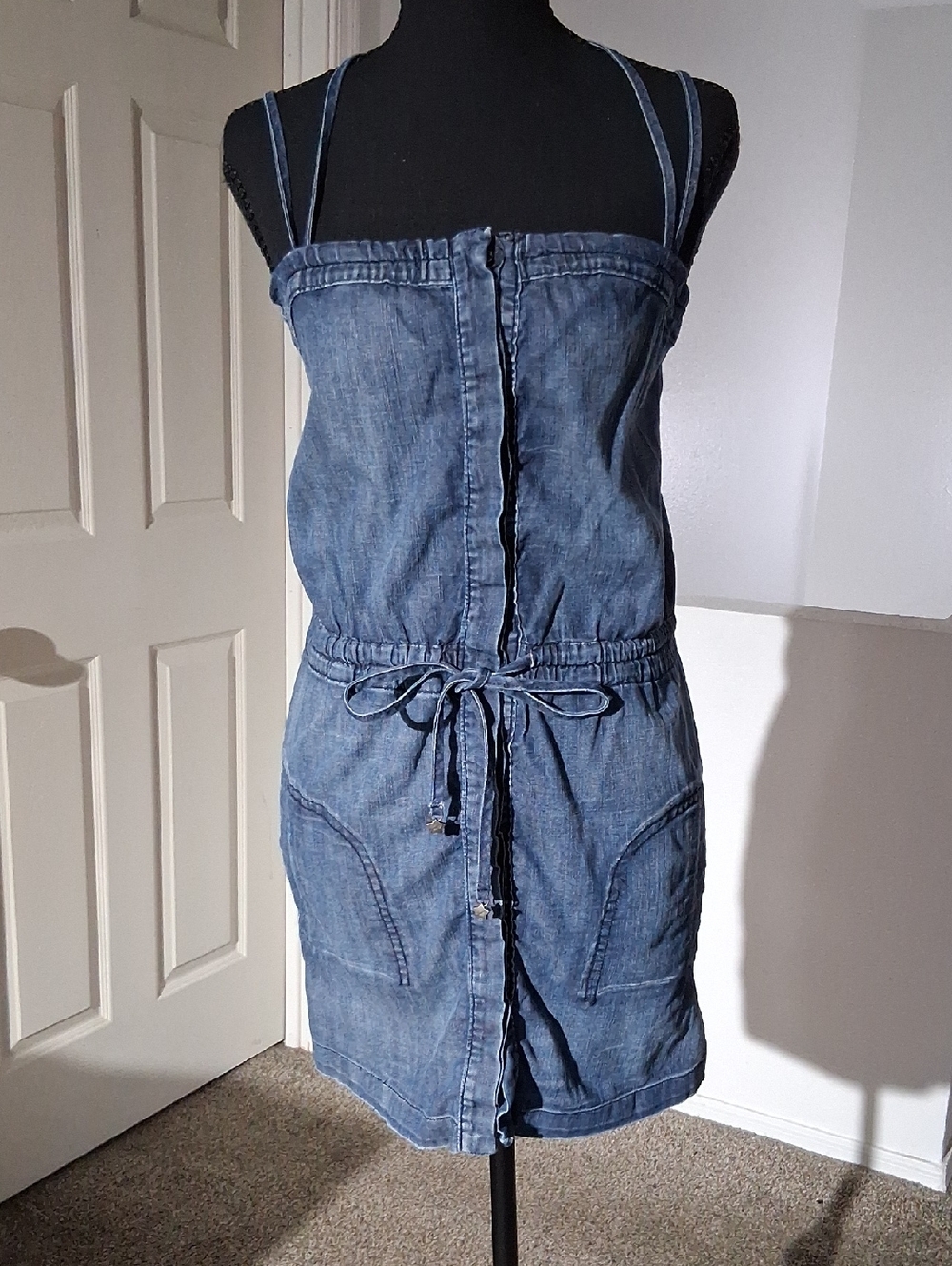 PINK LABEL- Juicy Couture Blue Denim Classic Mini Dress